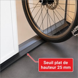 Seuil plat de portillon (25 mm)