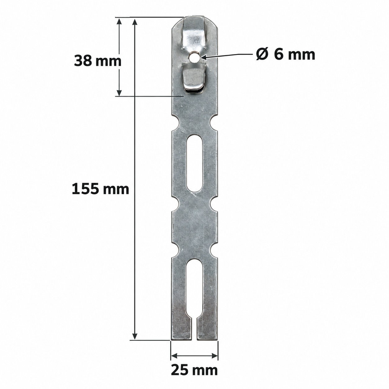 Patte de fixation pour dormant de 70 (155 mm)