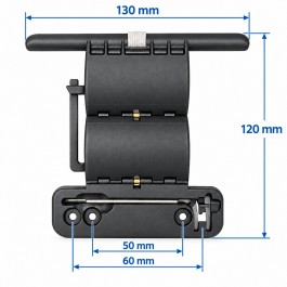 Attache rigide de tablier pour lame de 8 à 9 mm axe ZF54
