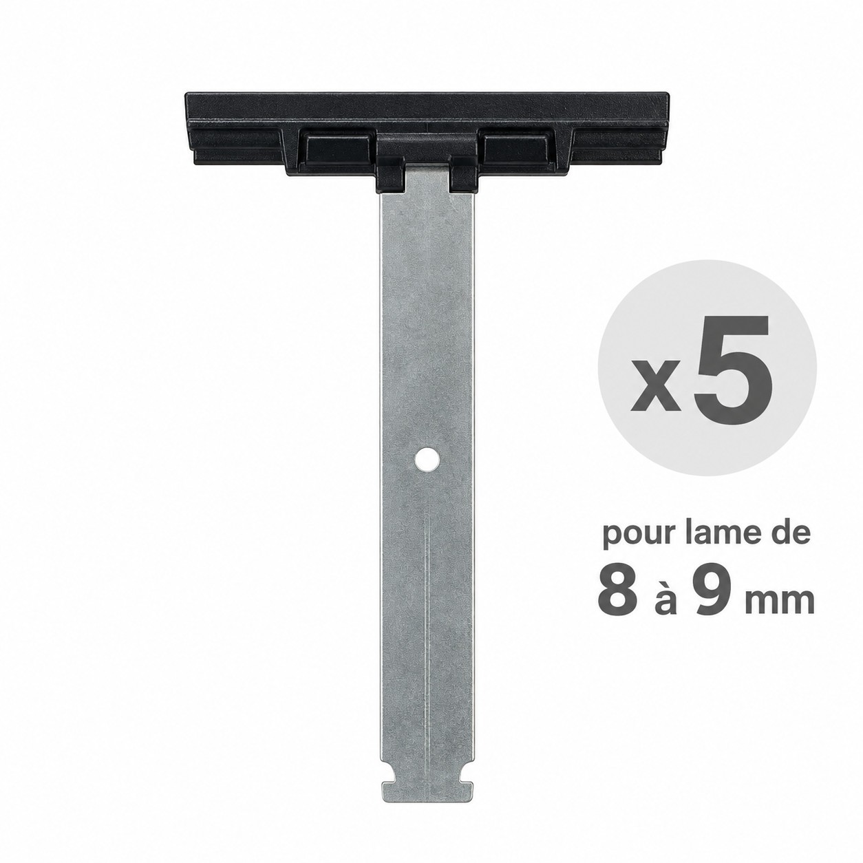Lot de 5 attaches tablier pour lame de 8 à 9 mm pour axe ZF54
