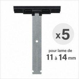 Lot de 5 attaches tablier pour lame de 11 à 14 mm pour axe ZF54