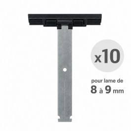 Lot de 10 attaches tablier pour lame de 8 à 9 mm pour axe ZF54