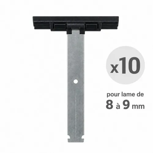 Lot de 10 attaches tablier pour lame de 8 à 9 mm pour axe ZF54