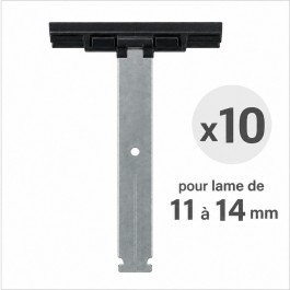 Lot de 10 attaches tablier pour lame de 11 à 14 mm pour axe ZF54