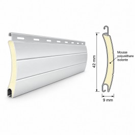 Lame de volet roulant aluminium avec mousse isolante