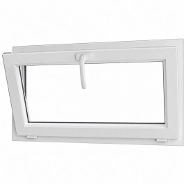 Fenêtre PVC abattant H 60 x L 80 cm avec poignée