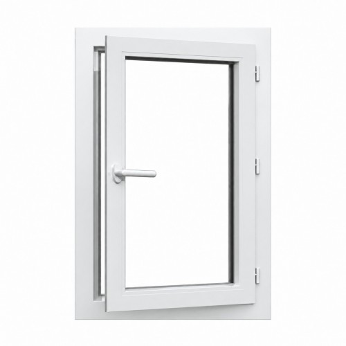Fenêtre PVC 1 vantail H 75 x L 40 cm OF avec poignée