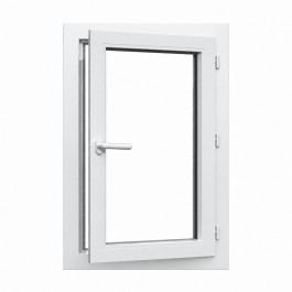 Fenêtre PVC 1 vantail H 115 x L 60 cm OF avec poignée