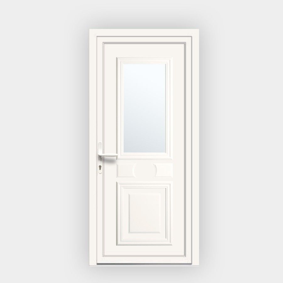 Porte d’entrée en PVC Provencia 51 vitrée