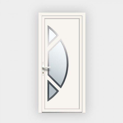 Porte d’entrée en PVC 4864 vitrée