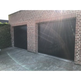 Porte de garage enroulable à coffre radiocommandée eco + Lame 77mm