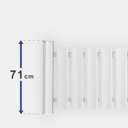 Module de clôture à barreaudage vertical de H 71