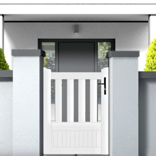 Portillon PVC standard ETRETAT blanc 1000x1250 mm