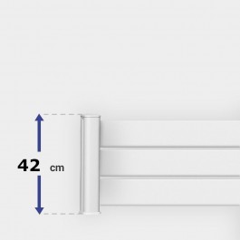 Module de clôture horizontale ajourée de H 42