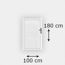 Portillon PVC standard GUÉRANDE blanc (poignée à droite)