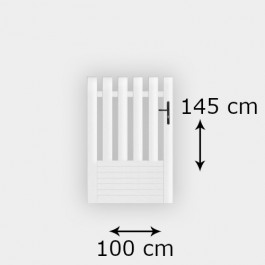 Portillon PVC standard ALENÇON blanc DROIT (poignée à droite)