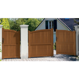 Portillon battant bois exotique sur-mesure BAILLEUL