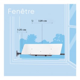 Réflecteur de lumière pour fenêtre - 120x25 cm