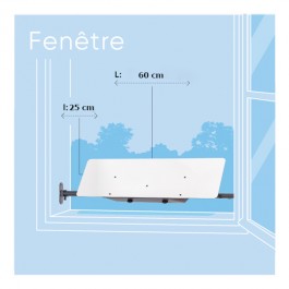 Réflecteur de lumière pour fenêtre - 60x25 cm