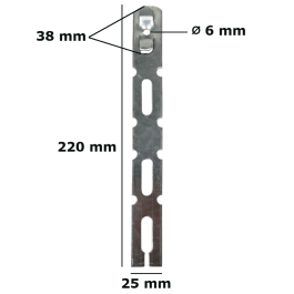 Patte de fixation pour dormant de 70 (220 mm)