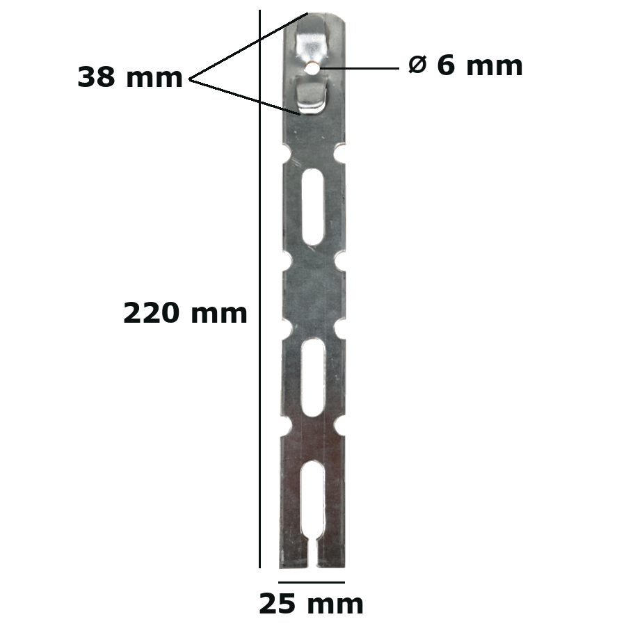 Patte de fixation pour dormant de 70 (220 mm)