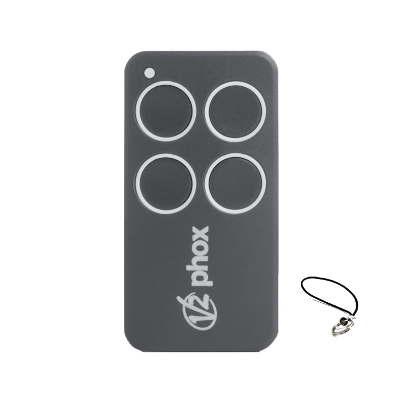 Télécommande V2 PHOX4-433 à 4 boutons pour porte de garage sectionnelle ou enroulable
