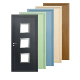 portes d'entrée design couleur