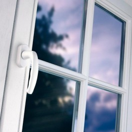 Poignée pour Fenêtre avec volet roulant manivelle PVC H 155 x L 100 cm 2 vantaux