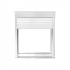 Fenêtre avec volet roulant électrique PVC 1 vantail