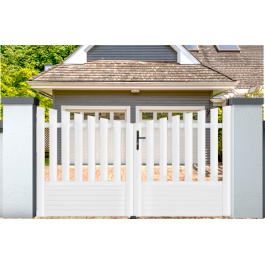 Portail battant PVC sur-mesure Alençon - Concave