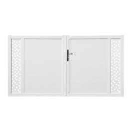 Portail battant PVC standard ARLES blanc CARRÉ