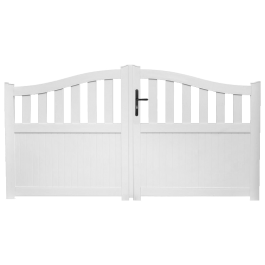 Portail battant PVC standard HAMBOURG blanc GALBÉ