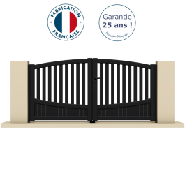 Portail battant aluminium anthracite CITIZ