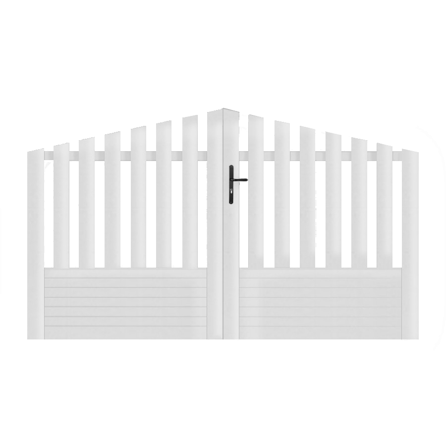 Portail battant PVC sur-mesure Alençon - Convexe