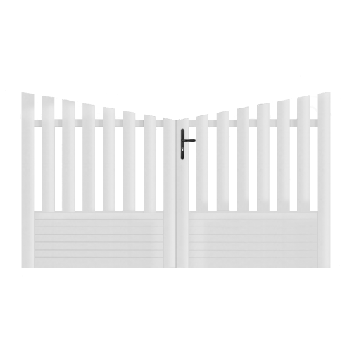 Portail battant PVC sur-mesure Alençon - Concave
