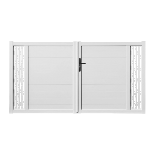 Portail battant PVC sur-mesure Arles Décor Rectangle
