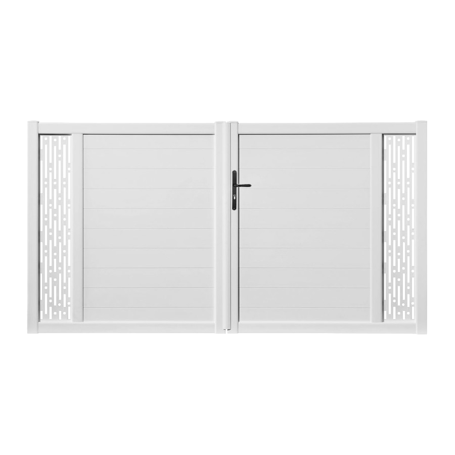 Portail battant PVC sur-mesure Arles Décor Rectangle
