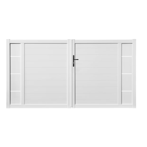 Portail battant PVC sur-mesure Arles Décor Insert