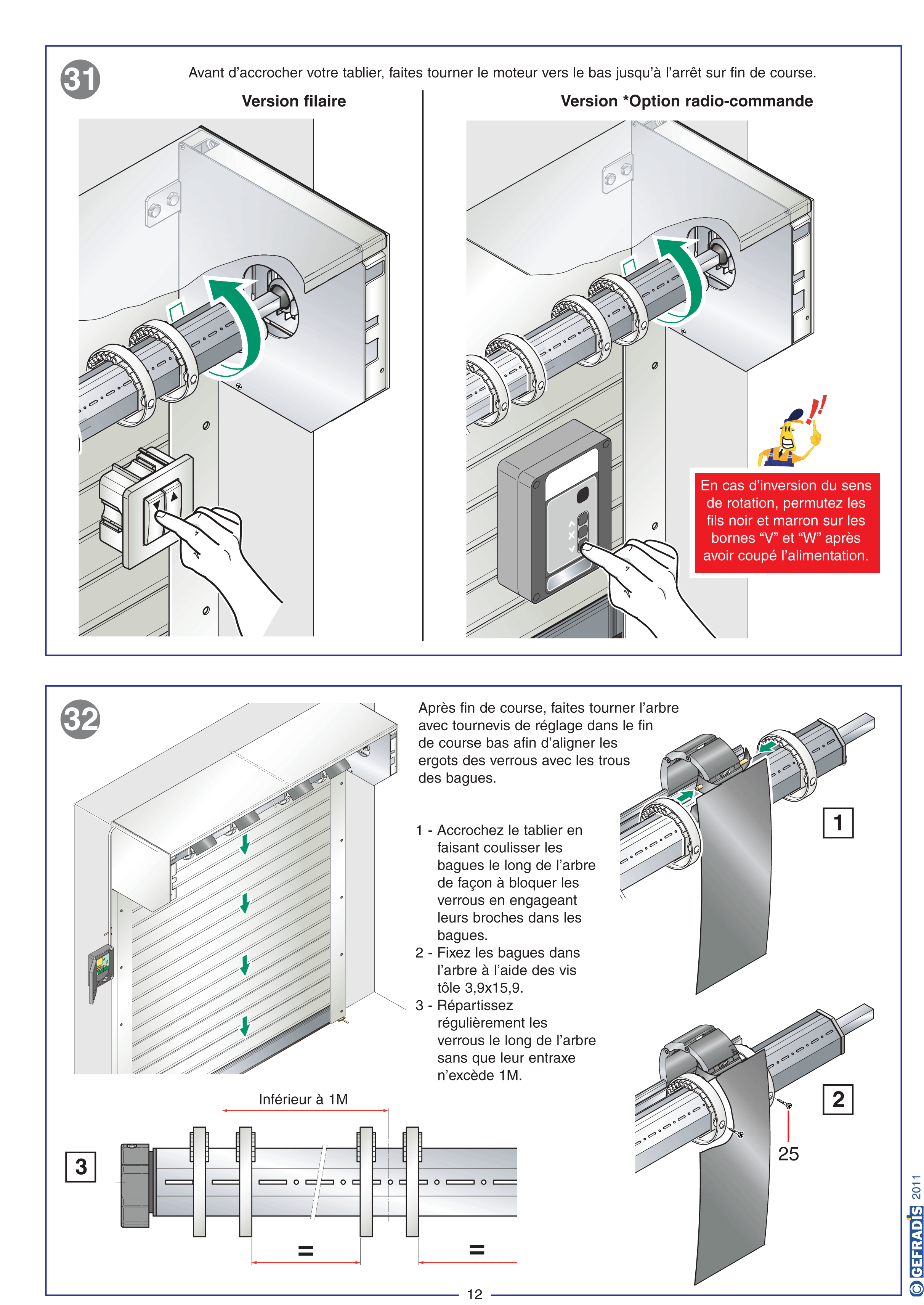 Moteur de Porte de Garage à enroulement