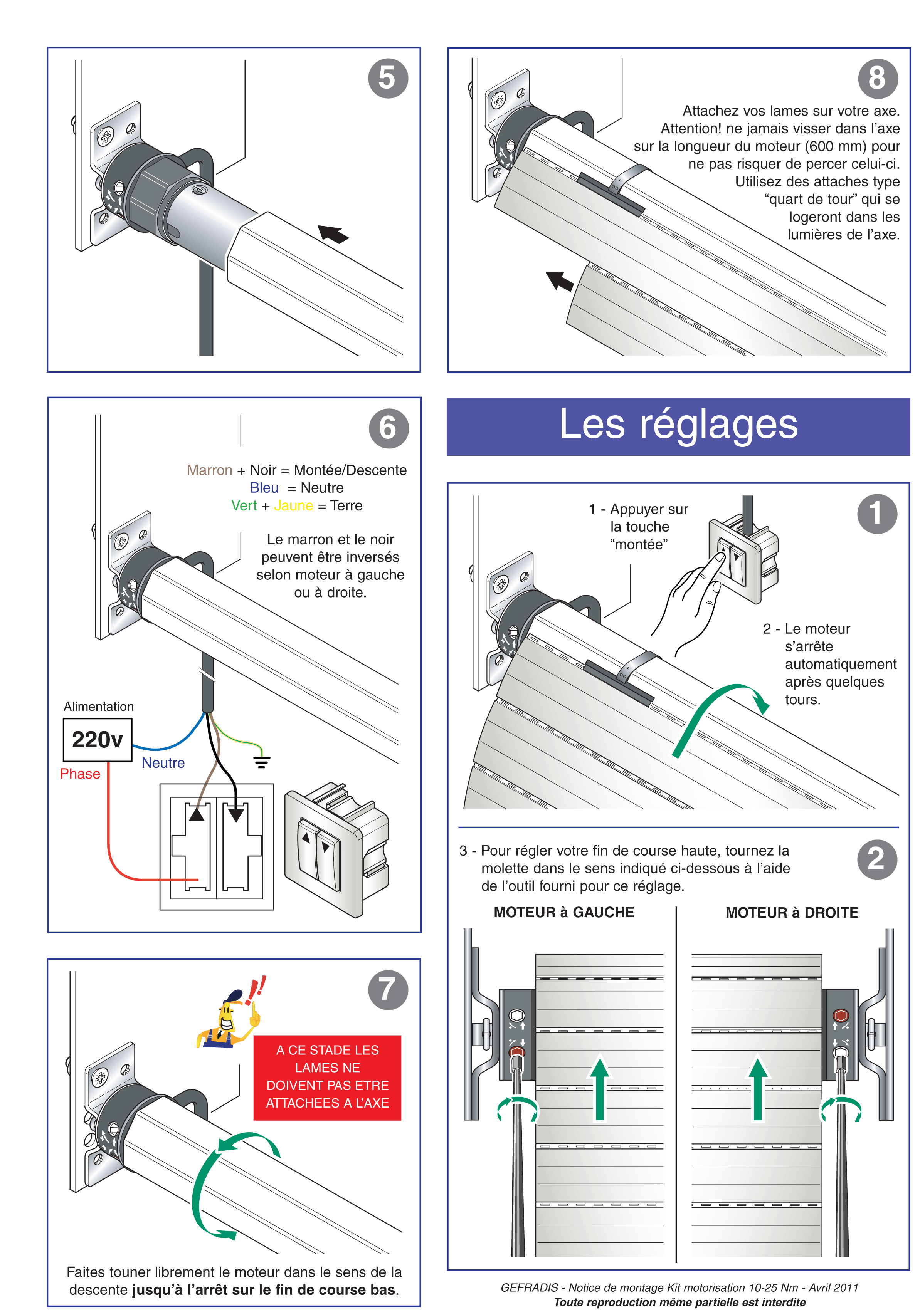 Volets roulants électrique motorisation installation