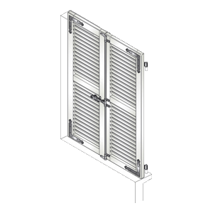 Notre volet battant persienné 2 vantaux
