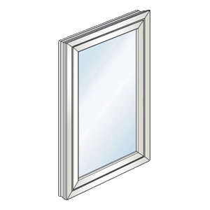 une fenêtre fixe en PVC