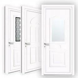 portes d'entrée tradition blanc