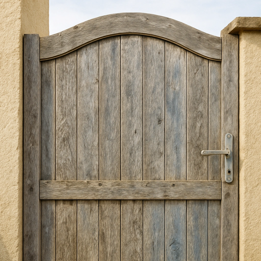 Usure d’un portail bois