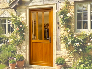 Portes d'entrée bois