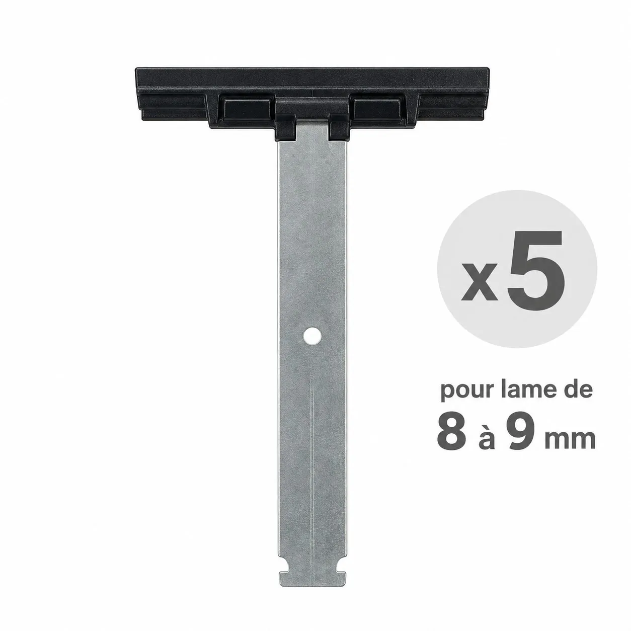 Lot de 5 attaches tablier pour lame de 8 à 9 mm pour axe ZF54