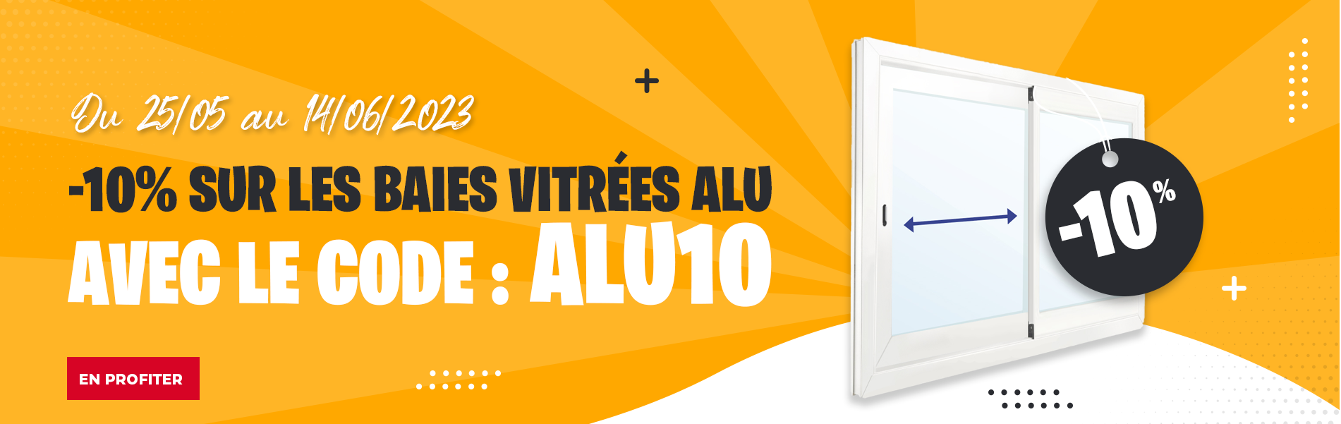 -10% sur les baies vitrées ALU