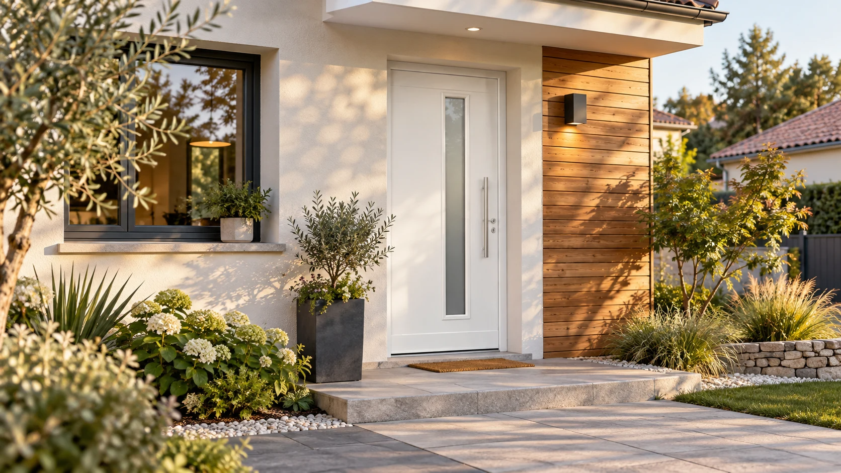 Porte d'entrée PVC vs Alu vs Bois : le comparatif