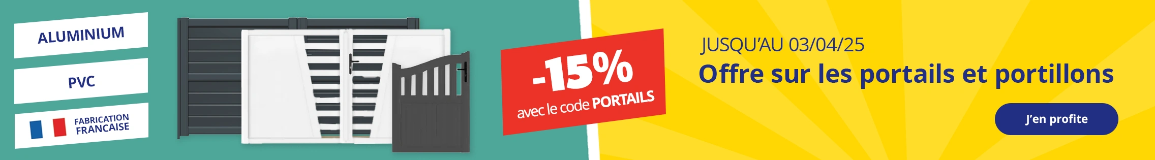 -15% sur les portails et portillons